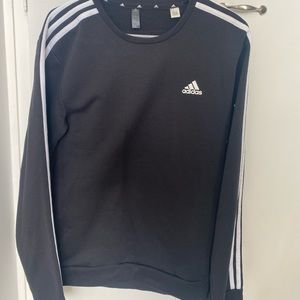 Black adidas medium crew neck